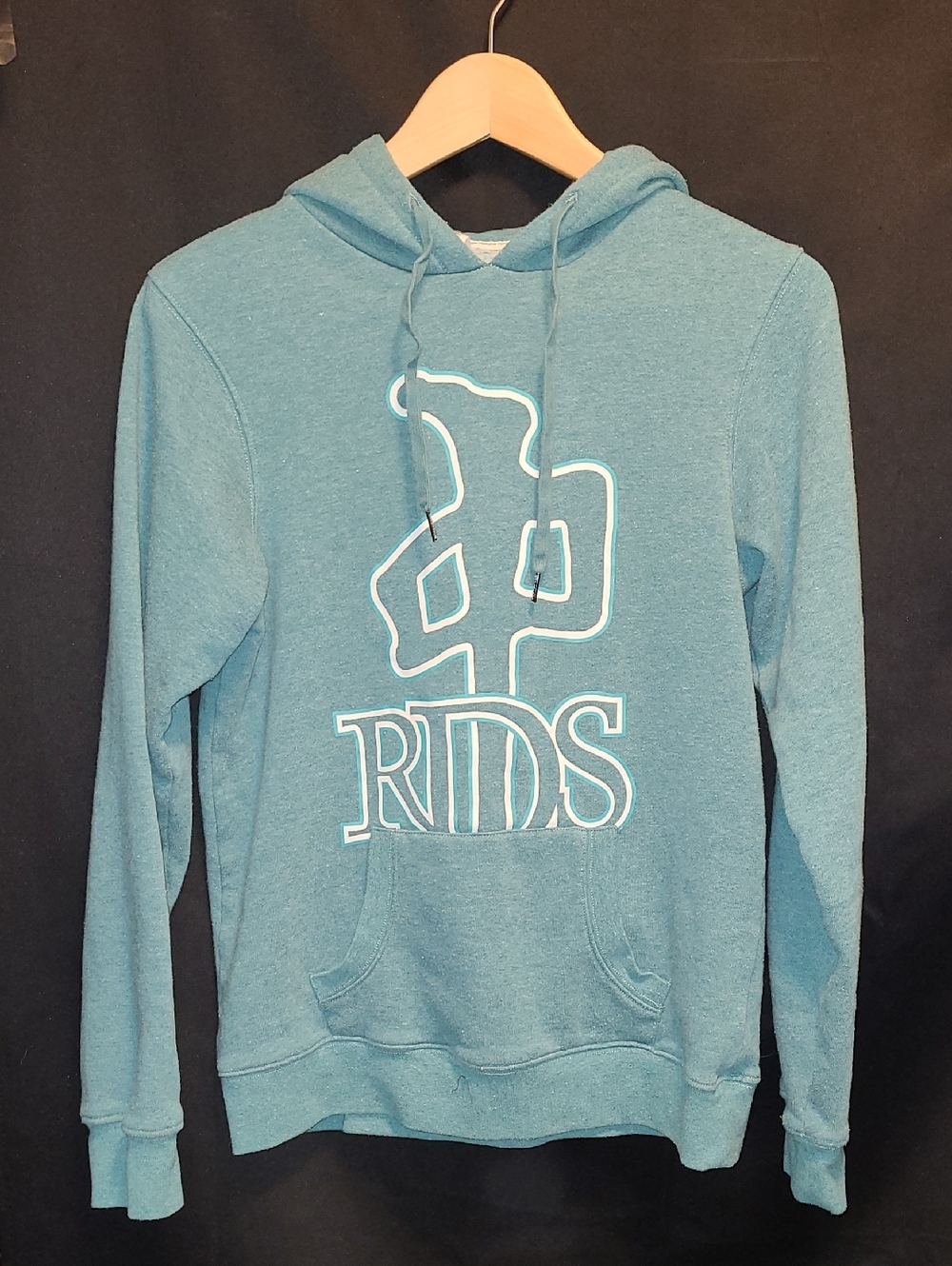 RED DRAGON SKATEBOARDS APPAREL Teal Graphic Hoodie with Front Pocket Size Med